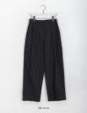 [BAONHAUS] Lame Cotton Pintuck Banding Pants