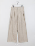 Neoki Color Stripe Wide Cotton Pants