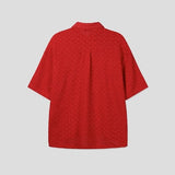 Marilyn Mesh Knit Short Sleeve Shirt