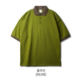 Chess Ringer Collar Short Sleeve T-shirt