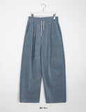 [unisex] Rikku Banding Corduroy Pigment Wide Pants