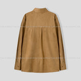 Lamb western suede shirt