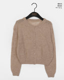 [Wool 20] Momen Alpaca Wool Knitwear Round Cardigan