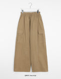 Kinomi Banding Cotton Wide Cargo Pants