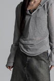 Hooded Eyelet Knitwear