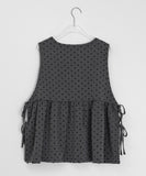 [BAONHAUS] Value Dot Ribbon Vest