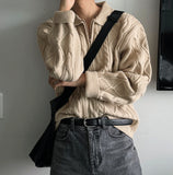 Infinity Cable Long Sleeve Knit Cardigan