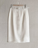 Harib Summer Span H-Line Skirt (Belt Set)