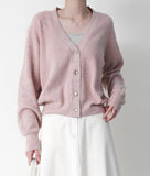 Belle Raccoon Lambswool Cardigan