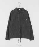 Ponno Check Round Collar Blouse