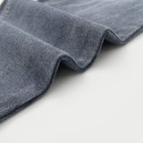 Span Relaxed Loose Long Bootcut Banding Denim Pants