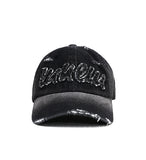 [mnem] damage denim ball cap