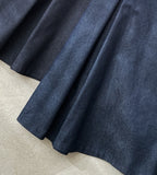 Fayle Denim Pleated Skirt