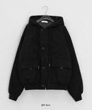 [unisex] Bittori Button Hood Wellon Padding Jumper