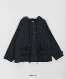 [BAONHAUS] Kuninged ribbon pocket cotton hood jacket