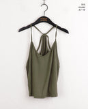 Mayata Vintage Halter Strap Point Layered Sleeveless