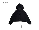 Wish Hood String Summer Cardigan Shirt