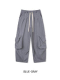 Leto Zipper Pocket Brushed Sweat Cargo Pants