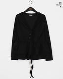 Shalu Frill Layered Button Strap Cardigan