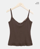 Radiun Lace V-Neck Slim Sleeveless