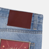 Zeno-cut Washed Flare Denim
