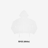 Beuneo see-through string hooded zip-up