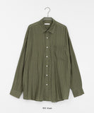 [unisex] Billmon Seersucker Stripe Over Shirt