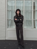 Tei Brushed Two Pin Tuck Slacks