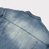 Evergreen cool denim biker jacket