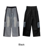 Beito mix track cargo pants