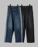 Taping line balloon jeans