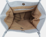 Pecan Leather Shirred Shoulder Bag