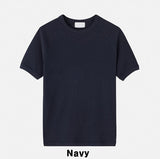 Snug slim ribbed short sleeves