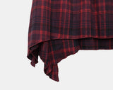 T-L Vintage Check Layered Midi Skirt