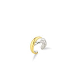 Plump Twist Silver Ear Cuff