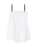 [mnem] Buckle Nylon Midi Dress