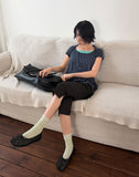 SLIT CAPRI PANTS