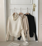 Nemad Gaori Button Shirring Turtleneck Knit