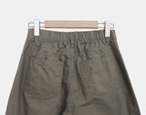 Colf back banding wide pants
