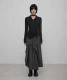 Asymmetrical Draped Shirt