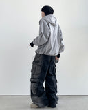 Theon Reverse Black Cargo Denim