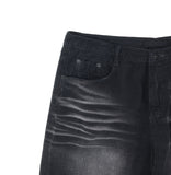 Cat washed corduroy mix denim pants