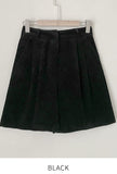 Cloa Corduroy Pintuck Half Pants