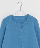 Andens Raglan Button Round Knit Cardigan