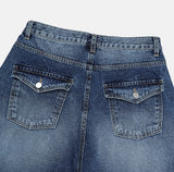 Lip Pocket Brush Denim Pants