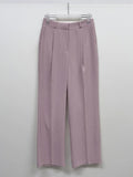 Pastel one-tuck wide slacks