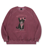 RIBBON CAT Raglan Pigment Sweatshirt