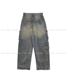 (UNISEX) Mount Multi-Cargo Denim Pants