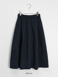 Hennedy banding dot balloon brushed long skirt