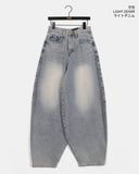 Gent Curve Balloon Wide Denim Pants